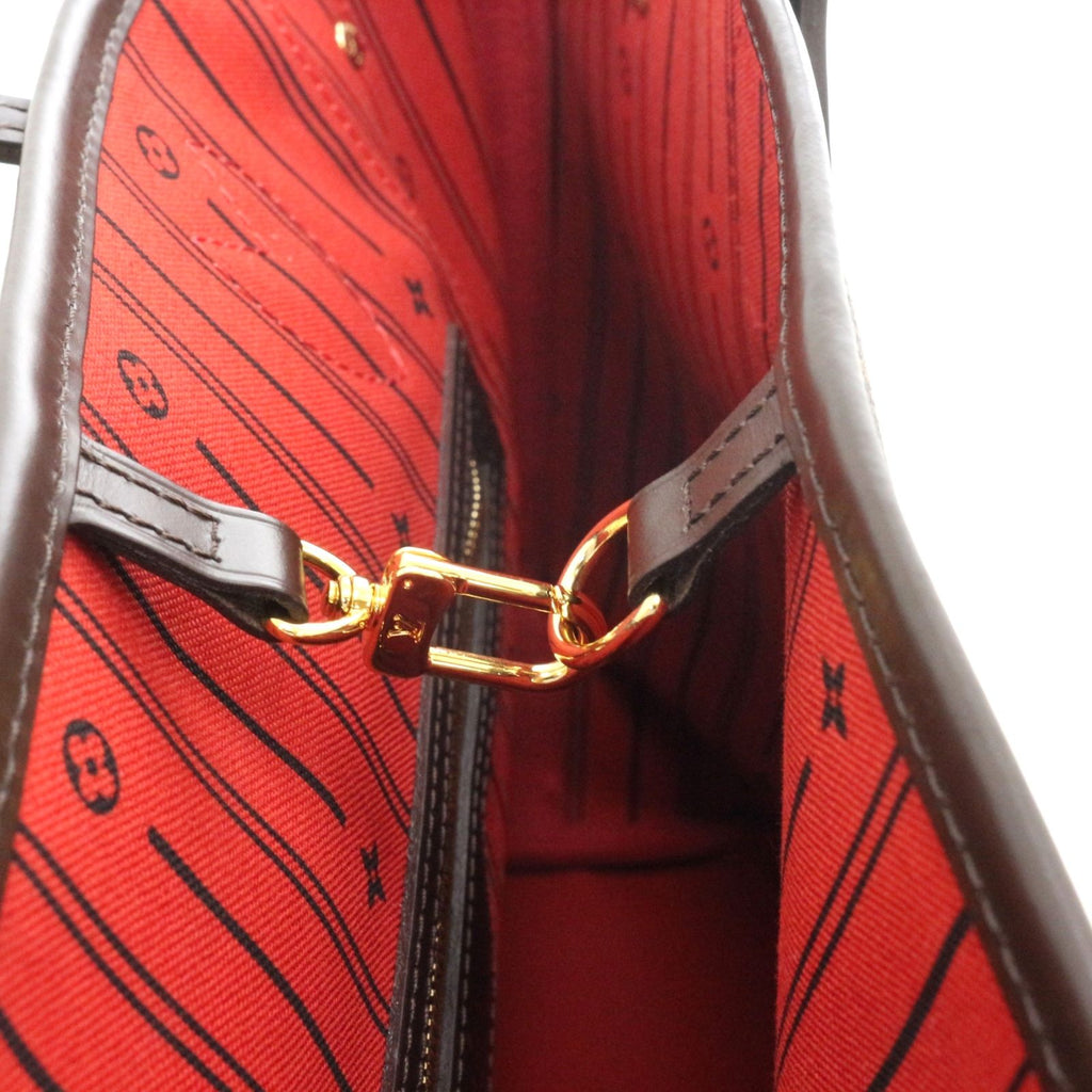 Louis Vuitton Neverfull MM Tote Bag Damier Canvas Brown — view 7