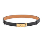 Hermes Kelly Belt Black Gold Epsom