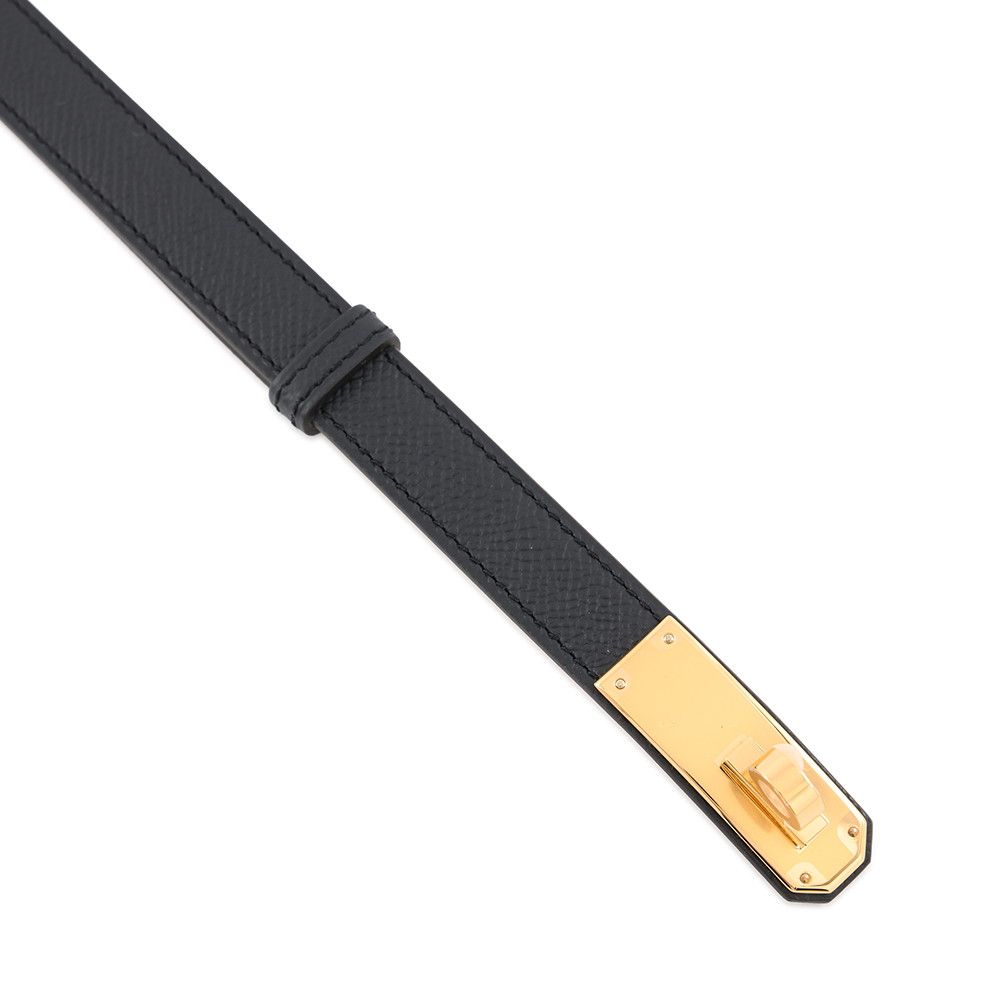 Hermes Kelly Belt Black Gold Epsom — view 4