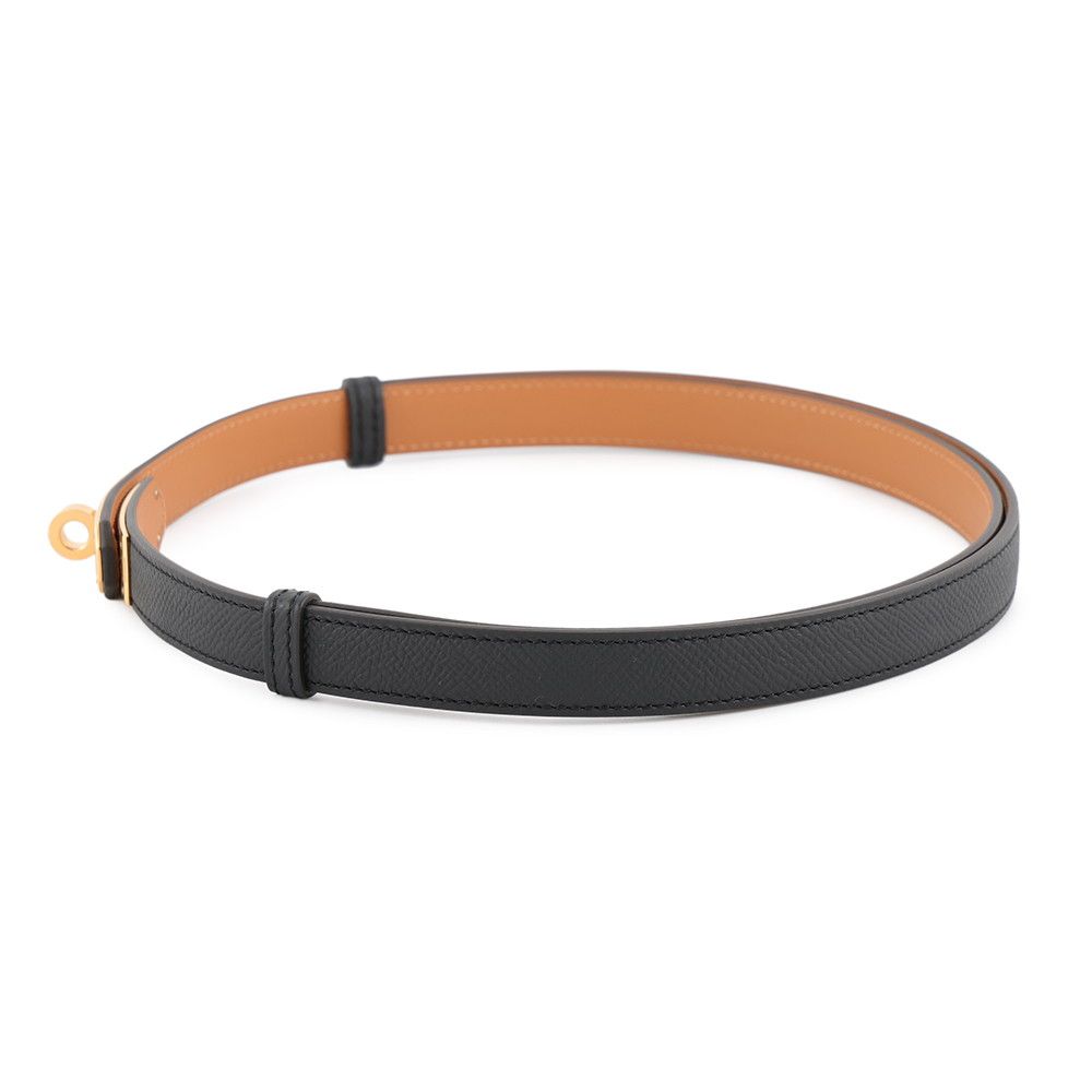 Hermes Kelly Belt Black Gold Epsom — view 2