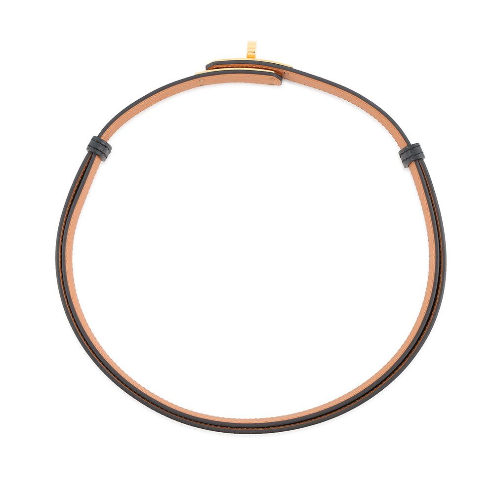 Hermes Kelly Belt Black Gold Epsom — view 3
