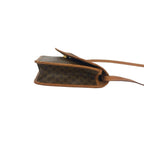 Celine Vintage Macadam Blason Pattern Triomphe Logo Leather Shoulder Bag — view 6