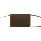 Celine Vintage Macadam Blason Pattern Triomphe Logo Leather Shoulder Bag — view 3