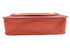 Hermes Waist Bag Pochette Green Red Leather Gold — view 3