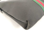 Gucci Shoulder Bag GG Supreme Ophidia Black Canvas Leather Sherry — view 6