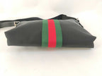 Gucci Shoulder Bag GG Supreme Ophidia Black Canvas Leather Sherry — view 7
