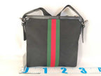 Gucci Shoulder Bag GG Supreme Ophidia Black Canvas Leather Sherry — view 2