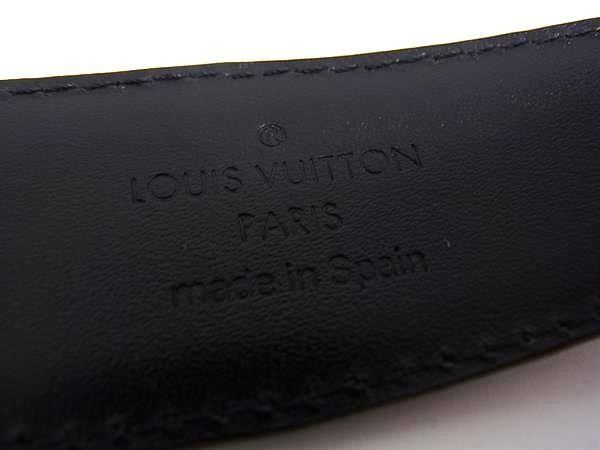 Louis Vuitton Belt Epi Ceinture Classic Noir Leather Gold — view 5