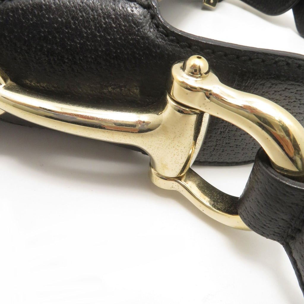 Gucci GG Black Canvas Leather Handbag — view 8