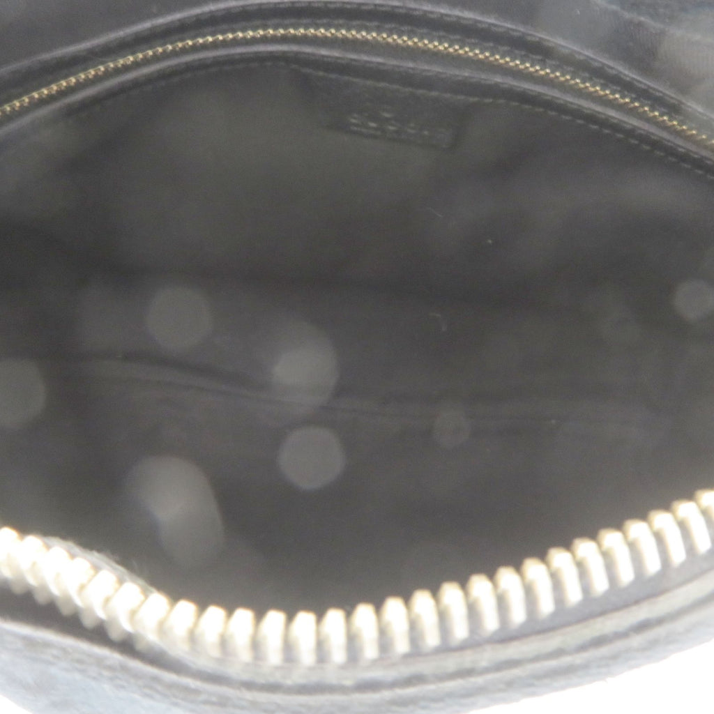 Gucci GG Black Canvas Leather Handbag — view 5