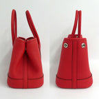 Hermes Neo Garden 23 Rouge Ladue Negonda Silver Handbag — view 3