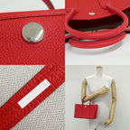 Hermes Neo Garden 23 Rouge Ladue Negonda Silver Handbag — view 7