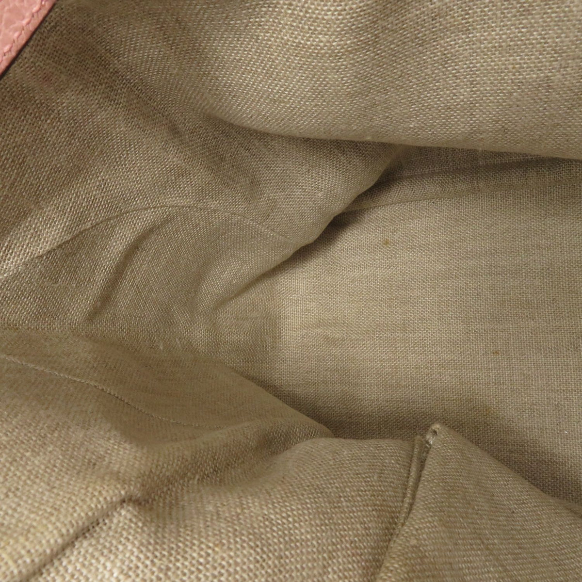Gucci Bree GG Tote Bag Beige Pink Gray Canvas — view 6