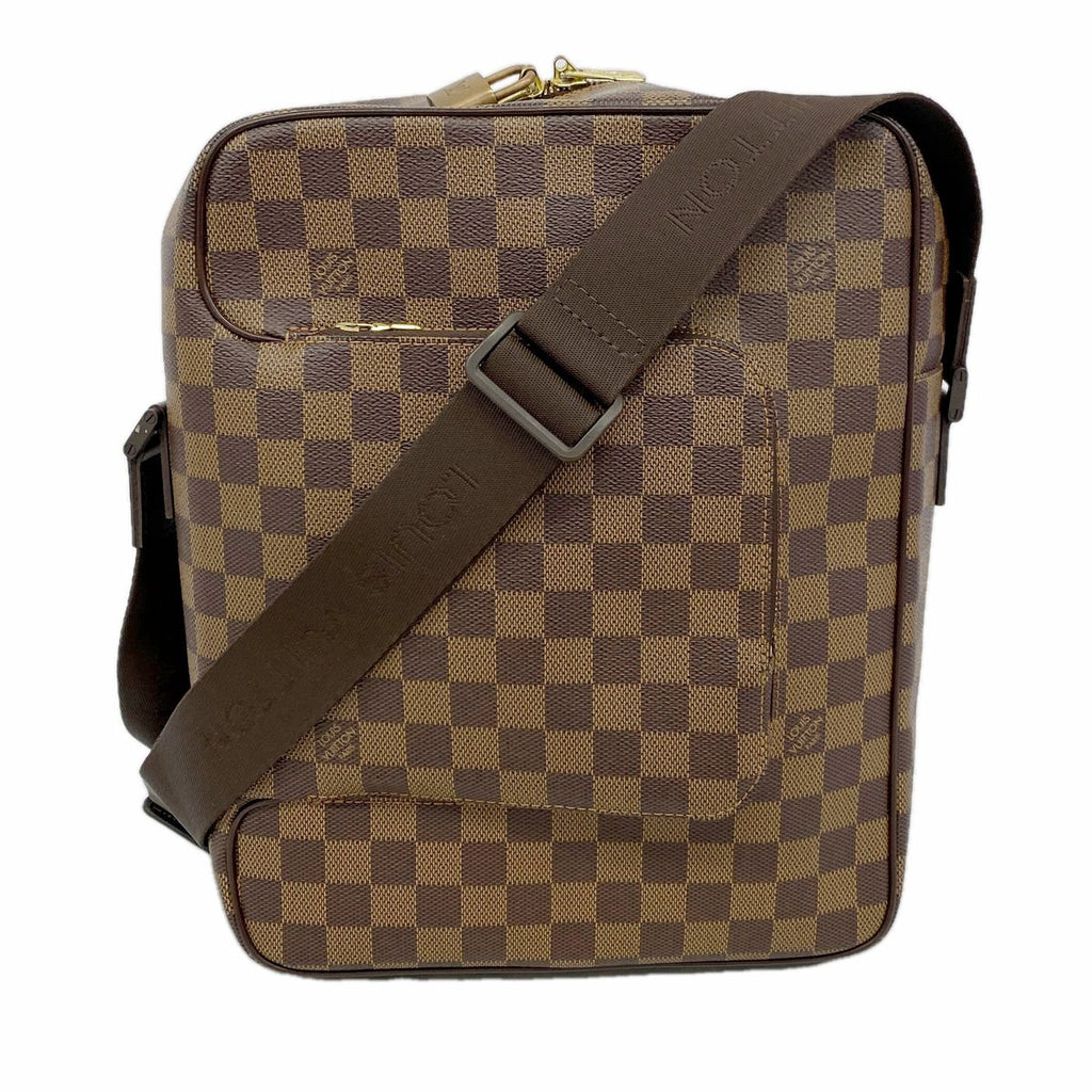 Louis Vuitton Shoulder Bag Damier Olaf MM Ebene