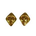 Chanel Earrings CC Logo Gold