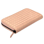 Bottega Veneta Wallet Intrecciato Leather Pink Zip Around Braided Simple — view 4