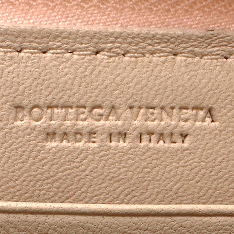 Bottega Veneta Wallet Intrecciato Leather Pink Zip Around Braided Simple — view 6