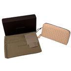 Bottega Veneta Wallet Intrecciato Leather Pink Zip Around Braided Simple — view 8