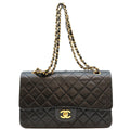 Chanel Black Lambskin Quilted 25 Shoulder Bag