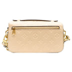 Louis Vuitton Empreinte Cream Pochette Metis East West Shoulder Bag — view 3
