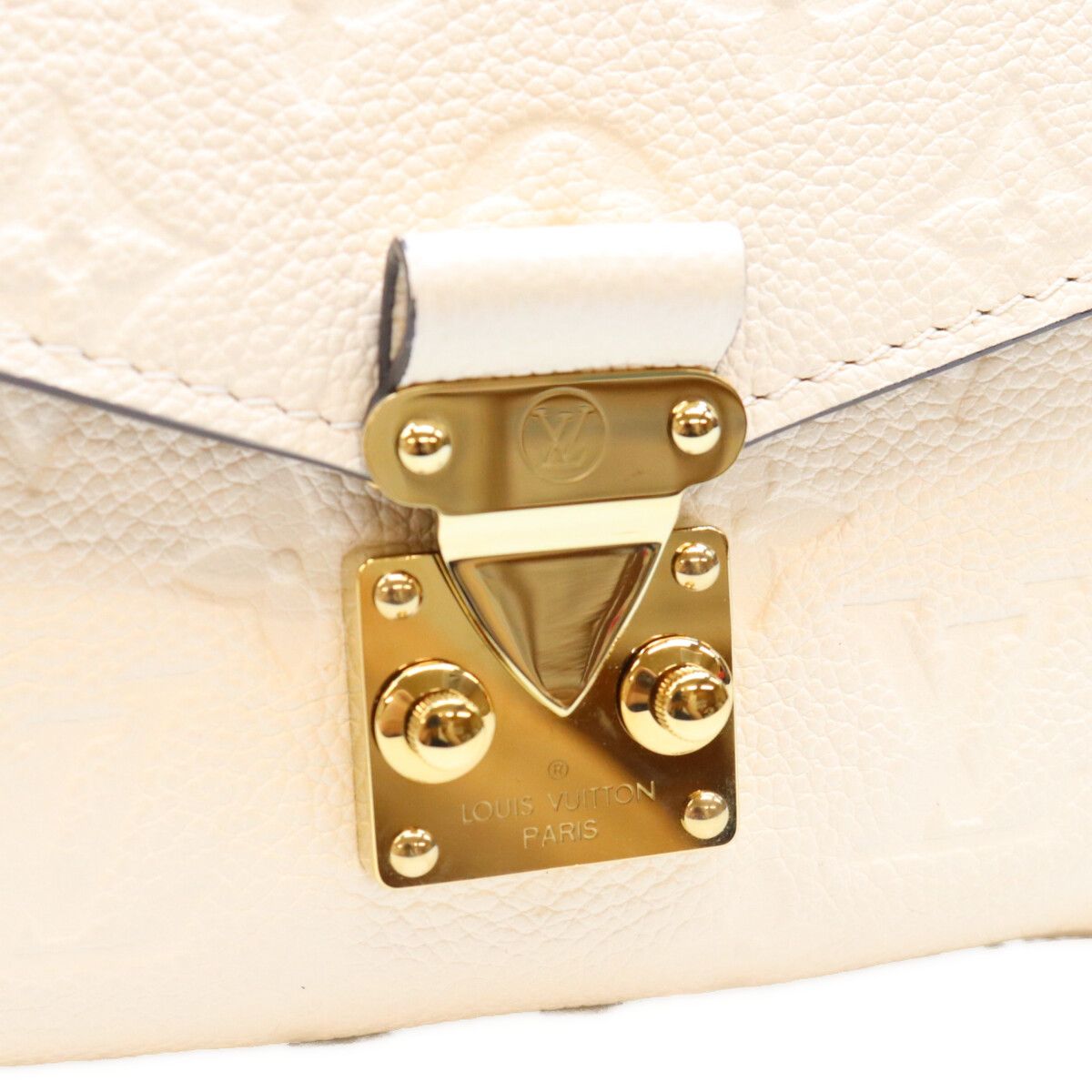 Louis Vuitton Empreinte Cream Pochette Metis East West Shoulder Bag — view 8