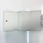 Louis Vuitton Portefeuille Lock Mini Taurillon Leather Blanc Trifold Wallet — view 5