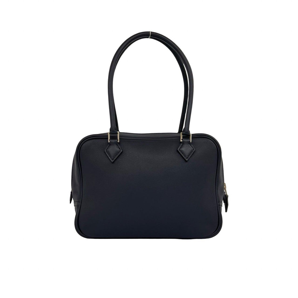 Hermes Plume 20 Swift Leather Mini Boston Bag Bleu Nuit Navy — view 3