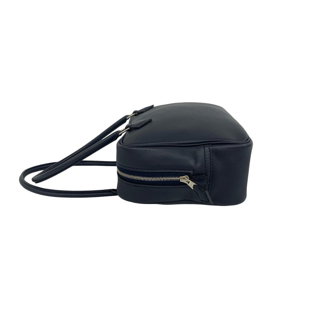 Hermes Plume 20 Swift Leather Mini Boston Bag Bleu Nuit Navy — view 5