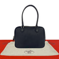 Hermes Plume 20 Swift Leather Mini Boston Bag Bleu Nuit Navy