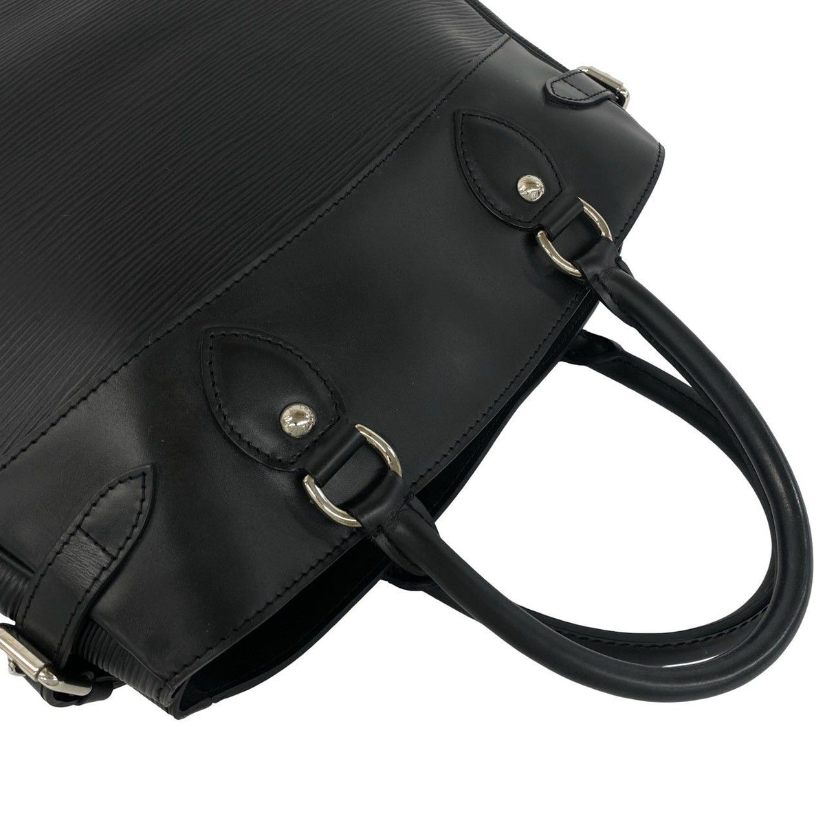 Louis Vuitton Passy PM Epi Leather Tote Boston Bag Noir Black — view 4