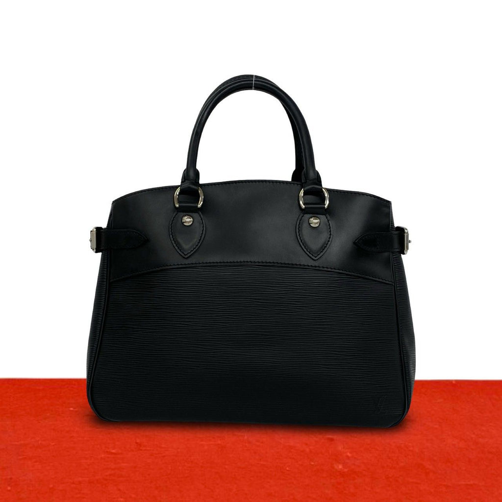 Louis Vuitton Passy PM Epi Leather Tote Boston Bag Noir Black