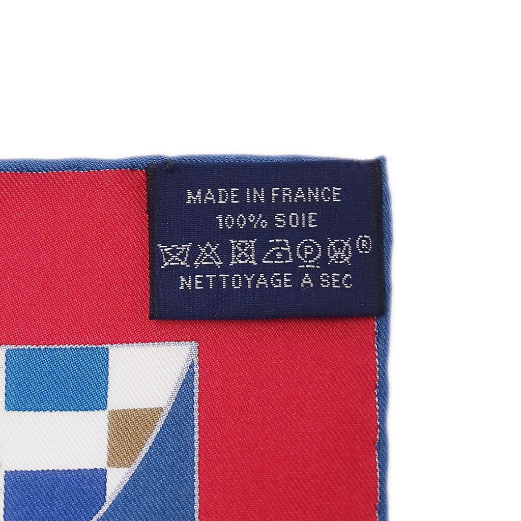 Hermes Scarf Carre 90 Balade Ecossaise Scottish Ballad Silk Blue Large — view 5