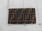 Fendi Trifold Wallet Zucca Pattern Brown Canvas Leather — view 2