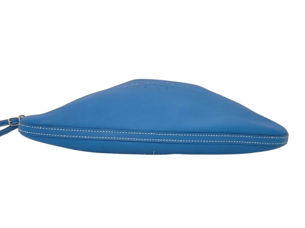 Hermes Shoulder Bag Buridad Blue Zanzibar Evercolor — view 6
