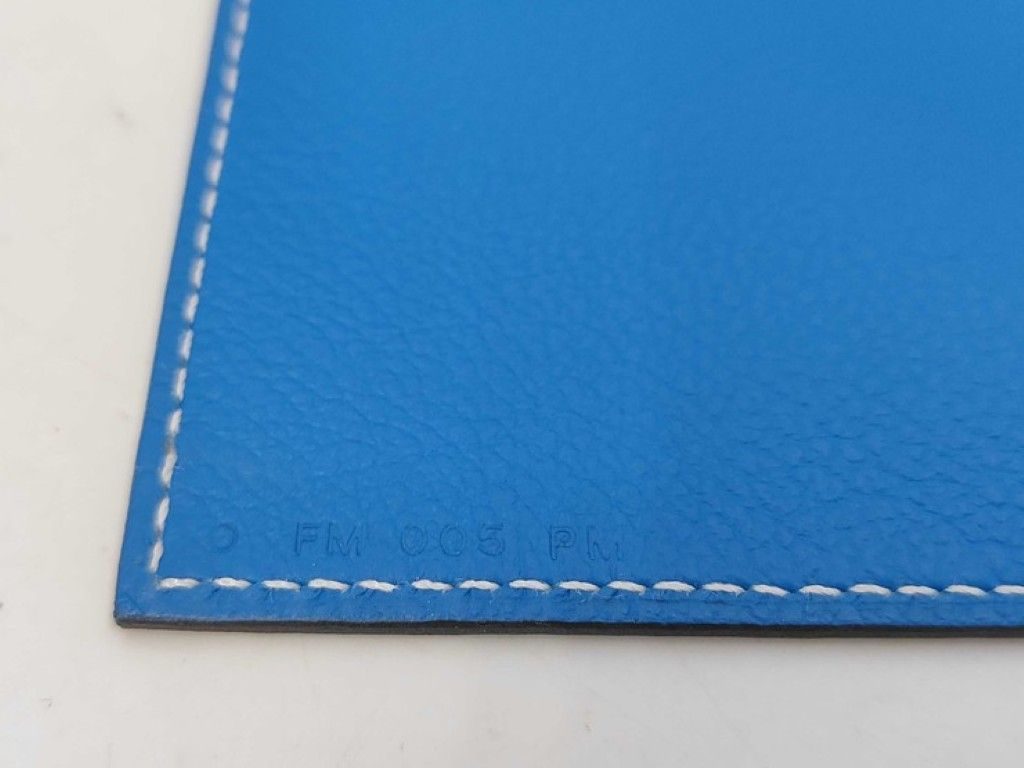 Hermes Shoulder Bag Buridad Blue Zanzibar Evercolor — view 8