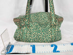 Bottega Veneta Tote Bag Green Canvas Leopard Print — view 2