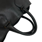 Bottega Veneta Intrecciato Leather Tote Boston Bag Black — view 4