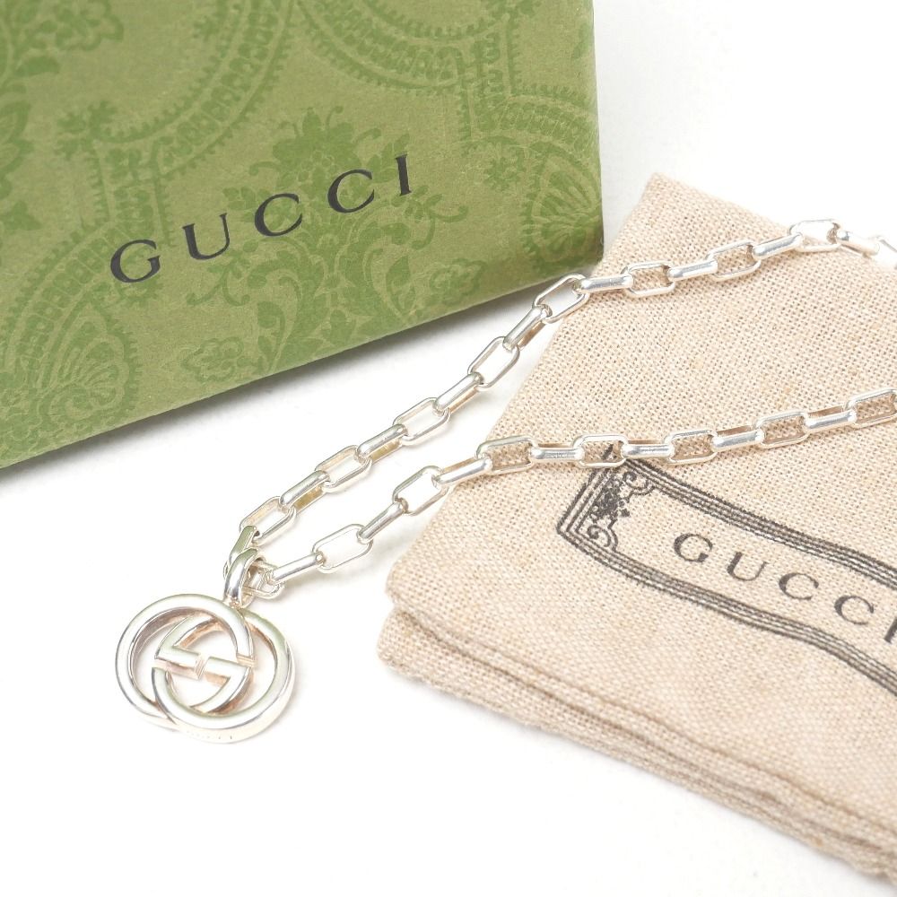 Gucci Necklace GG Interlocking G 925 Sterling Silver — view 3