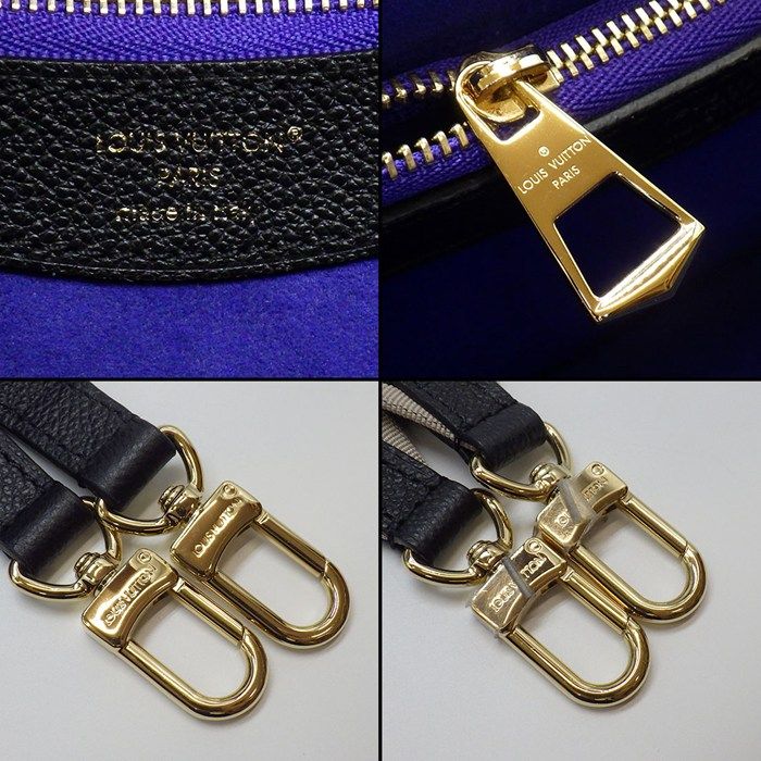 Louis Vuitton Shoulder Bag Diane Black Monogram Empreinte Leather Gold — view 6
