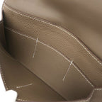 Hermes Wallet Dogon Duo GM Togo Etoupe Silver Greige — view 8
