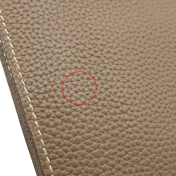 Hermes Wallet Dogon Duo GM Togo Etoupe Silver Greige — view 5