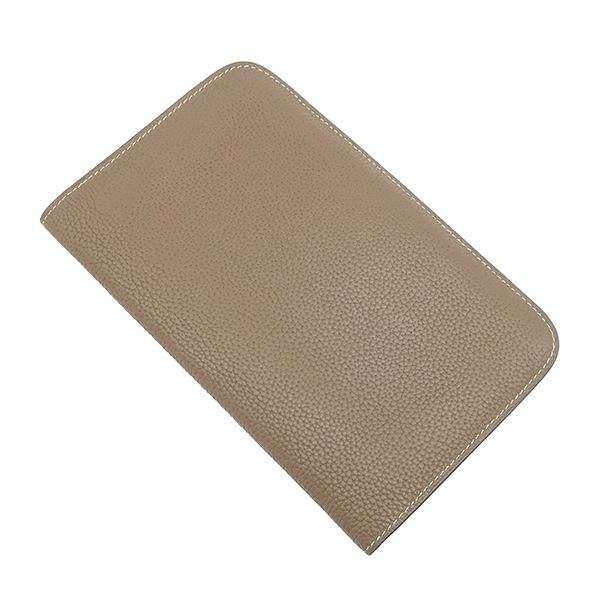 Hermes Wallet Dogon Duo GM Togo Etoupe Silver Greige — view 2