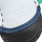 Hermes Bag Charm Gigi Camaille Agneau Milo Black Bleu Brume Blue Marte Mint — view 4