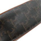 Celine Shoulder Bag Small Eloise Canvas Leather Tan Gold Brown Triomphe — view 6