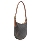 Celine Shoulder Bag Small Eloise Canvas Leather Tan Gold Brown Triomphe — view 2