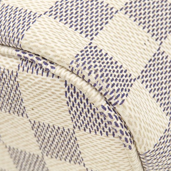 Louis Vuitton Tote Bag Neverfull PM Damier Azur Canvas Gold Beige — view 4