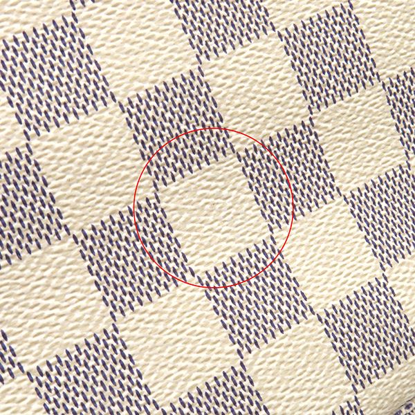 Louis Vuitton Tote Bag Neverfull PM Damier Azur Canvas Gold Beige — view 5