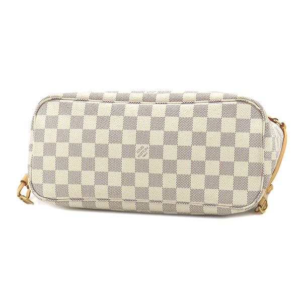 Louis Vuitton Tote Bag Neverfull PM Damier Azur Canvas Gold Beige — view 3