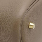 Hermes Handbag Picotin Lock MM 22 Taurillon Clemence Etoupe Gold Greige — view 5
