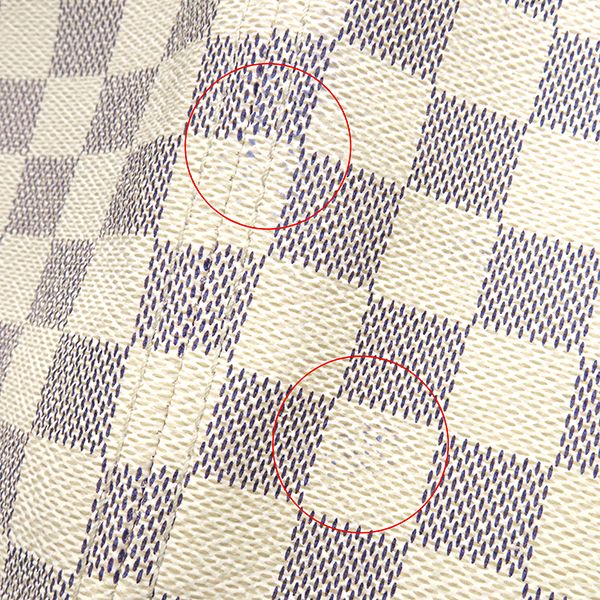 Louis Vuitton Tote Bag Neverfull MM Damier Azur Canvas Gold Beige Vintage — view 7